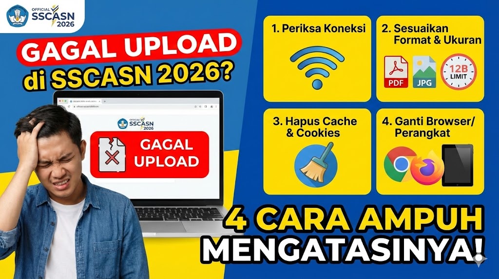4 Cara Mengatasi Gagal Upload di SSCASN 2026