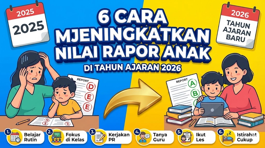 6 Cara Meningkatkan Nilai Rapor Anak di Tahun Ajaran 2026